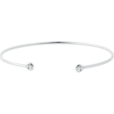 Klenota náramok z bieleho zlata s bezel diamantmi k0661032