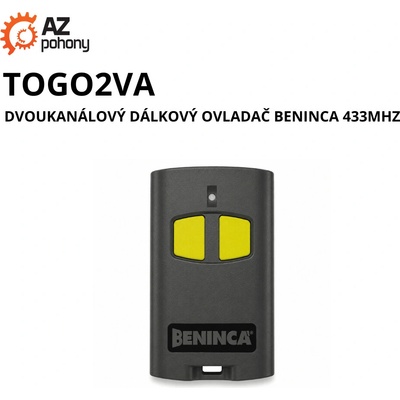 TOGO2VA - dvoukanálový dálkový ovladač Beninca 433MHz