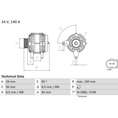 Alternátor BOSCH 0 986 083 530