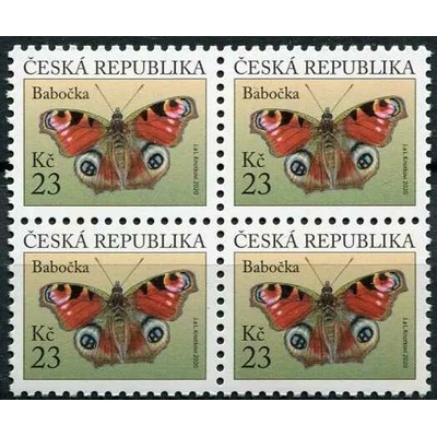 Česká pošta (2020) č. 1103 **, 4-bl - Česká republika - Motýl: Babočka