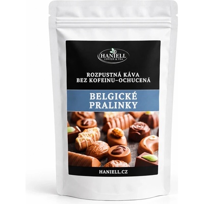 Haniell Bezkofeinová rozpustná káva Belgické pralinky 100 g