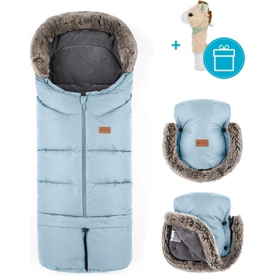 Petite&Mars Set zimný Arctic 4v1 Furry Champagne Shower