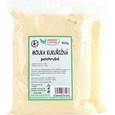 Zdraví z přírody Mouka kukuřičná polohrubá 0,5 kg