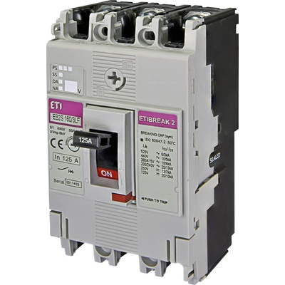 CB Elektro Istič kompaktný 3-pólový 125A 16kA Rada:EB2S (ETI)