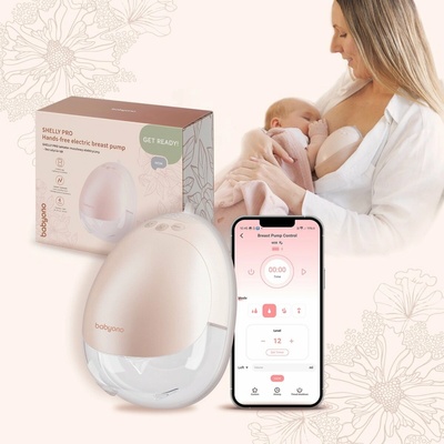 Babyono 1701 SHELLY PRO elektrická hands free mušlová