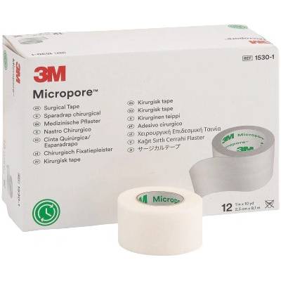 3M FUTURO Micropore náplasť, cievka 2,5 cm x 9,1 m, zo špeciálneho papiera 12 ks