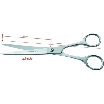 ChD Nůžky Idealcut 18 cm zahnuté matné – Hledejceny.cz