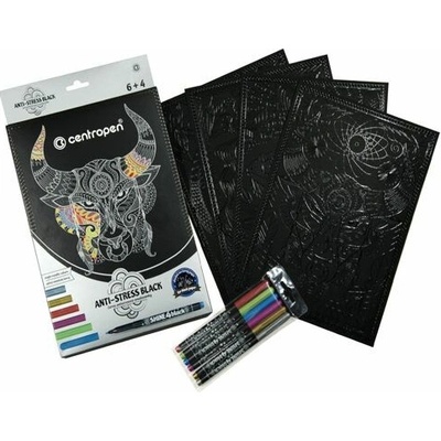 Centropen 9390 Metallic set s omalovánkami sada 6 + 4 ks