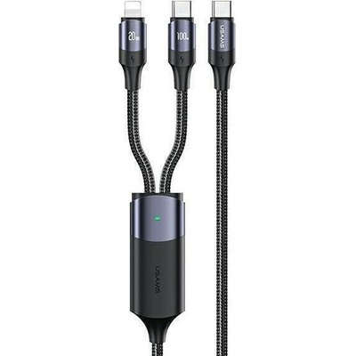 Usams Usa001130 USB-C - USB-C 1,2m černý
