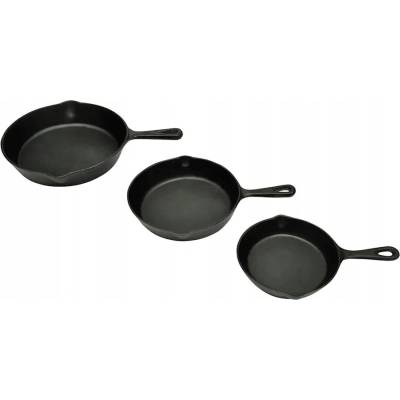 VidaXL Grilovací pánev 1 24 cm litinová