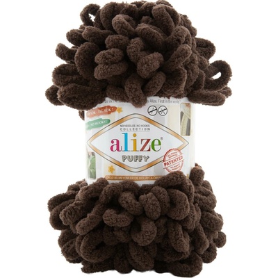 Alize Příze Puffy 26 hnědá