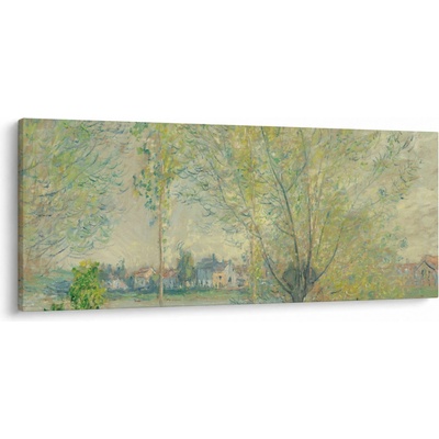 Obraz - Claude Monet, The Willows, reprodukcia, jednodielne 120x50 cm
