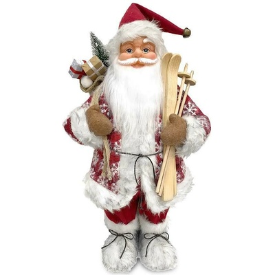 Dekorácia MagicHome Santa stojaci červený 60 cm
