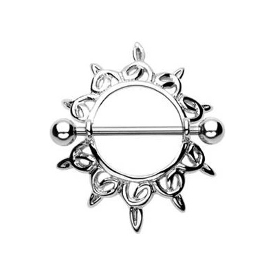 Šperky4U piercing do bradavky se štítem BR01011