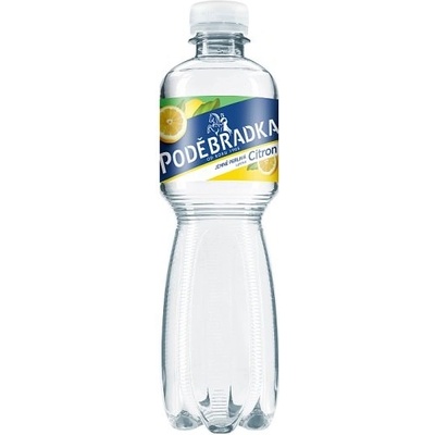 PODĚBRADKA citron jemně perlivá 0,5 l