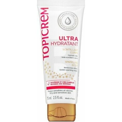 Topicrem uh body intenzívne hydratačné telové mlieko s trblietkami 75 ml