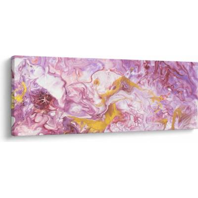 Obraz - Ružová abstrakcia, jednodielne 145x58 cm