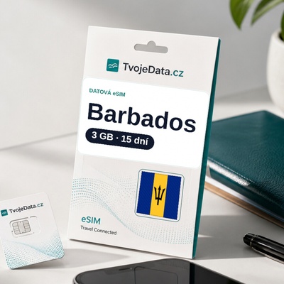 eSIM Barbados 3 GB / 14 dní - Barbados P9UHHY3H1