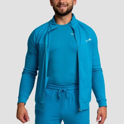 GymBeam mikina so zipsom Limitless Aquamarine