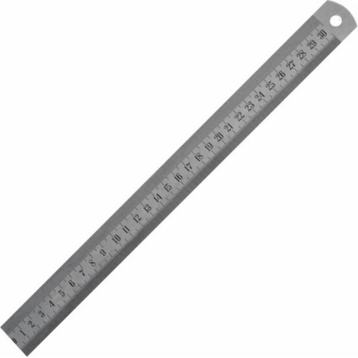Gimex polotuhé pravítko 1000 x 30 x 1 Inox 214,185