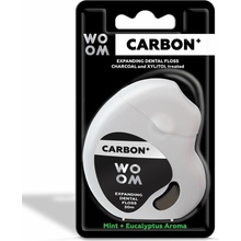 Woom Dentální černá zubní nit CARBON+ 30 m