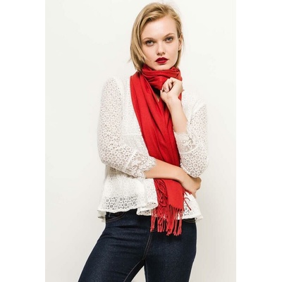 Classic Scarf červená kašmírová šála