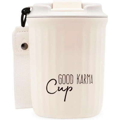 Goodie Good Karma Travel Cup Cestovní termohrnek bílý 360 ml
