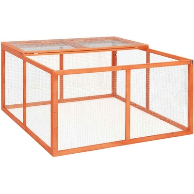 vidaXL výběh masivní jedlové dřevo 124 x 120 x 60 cm
