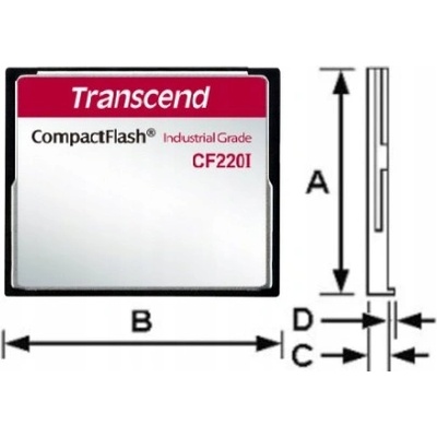 Transcend Industrial CompactFlash CF220I 512MB TS512MCF220I