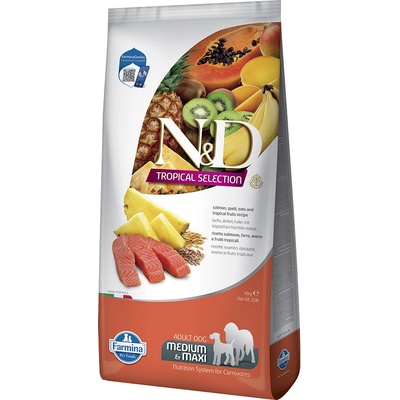 N&D Adult M&M Dog Tropical Selection Salmon 2 x 10 kg