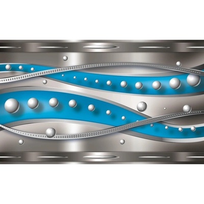 Preinterier FT3541 Fototapeta na stenu 3D gule – modrosivé pozadie vlies 104cm x 70cm