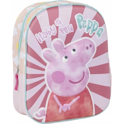 Školský batoh s jednou priehradkou Prasiatko Peppa CurePink ružový
