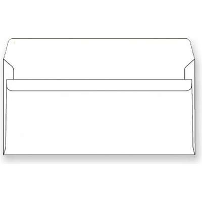 Harmanec-Kuvert - obálka samolepící DL, bílá, 220 × 110 mm - 50 ks