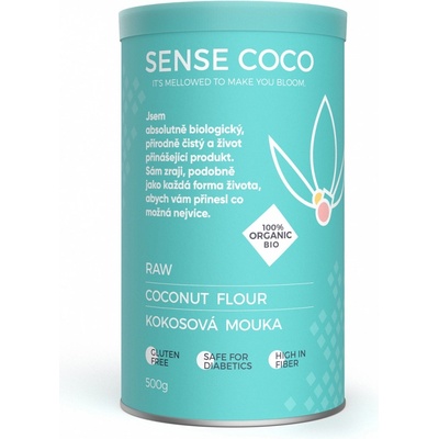 Sense Coco Bio Raw kokosová mouka bez lepku 0,5 kg