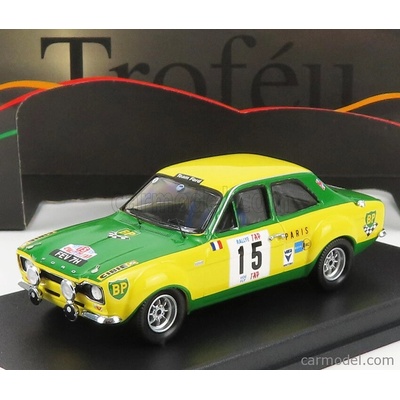Trofeu Ford england Escort Mki N 15 Rally Tap 1970 J.f.piot F.murac Žlutá Zelená 1:43