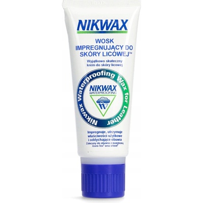 Nikwax Impregnační vosk s houbičkou na HLADKOU KŮŽI 100 ml Impregnace na barefoot a sportovní obuv