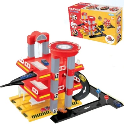 Mochtoys Trojposchodová garáž s heliportom a výťahom
