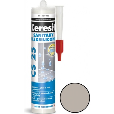 Ceresit CS 25 Sanitárny Silikón 280 g sivá