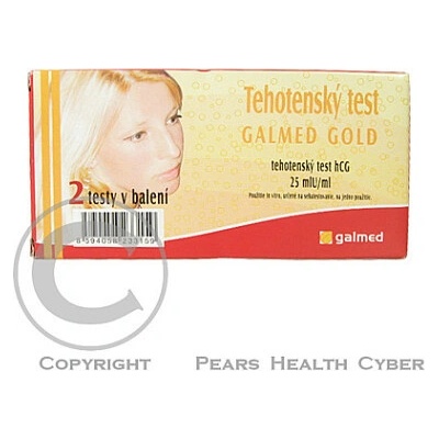 Galmed hCG Gold Těhotenský test 2 ks