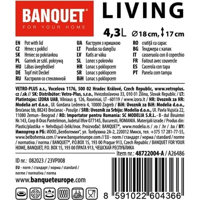 Banquet Living 18 cm 4,3 l