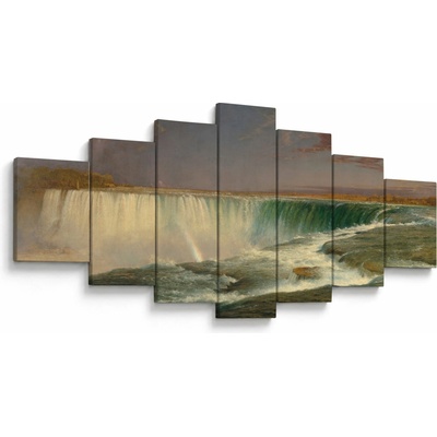 Obraz - Frederic Edwin Church, Niagara, reprodukcia, sedemdielne 210x100 cm