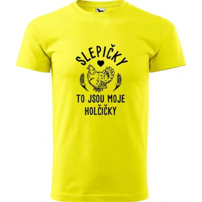 Hobbytriko tričko Slepičky to jsou moje holčičky žlutá – Hledejceny.cz