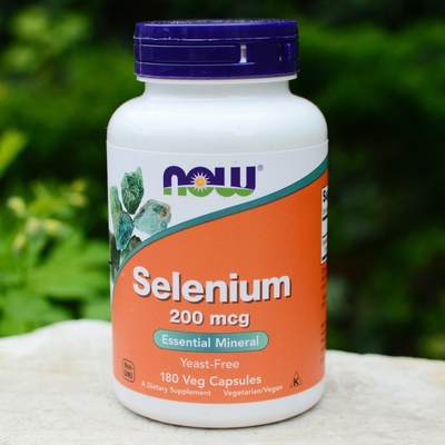 Now Foods Selenium 200 mcg 180 kapsúl