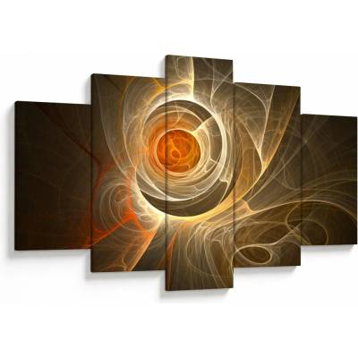 Obraz abstrakce, pětidílný 150x105 cm
