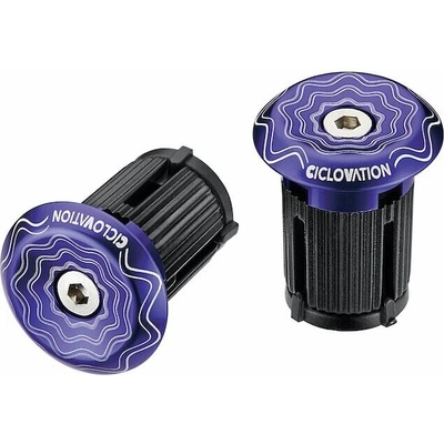CICLOVATION zátky do řidítek Lock-In Vortex Power Wave fialová – Hledejceny.cz