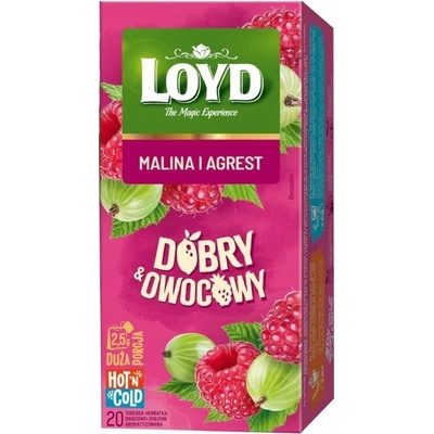Loyd expresný ovocný čaj malina a egreš 50 g Dobrý & Ovocný