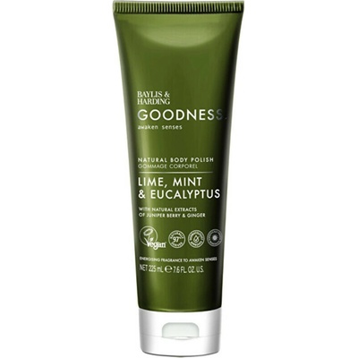 Baylis & Harding Goodness Awaken tělový peeling limetka máta eukalyptus 225 ml