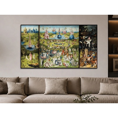 Zahrada pozemských rozkoší - Hieronymus Bosch Varianta: 52x30 cm - Obraz na desce