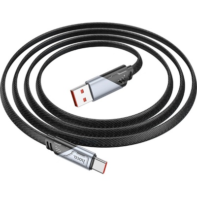 Hoco U119 Machine nabíjací pre iPhone USB-A – Lightning, plochý 1,2m černý