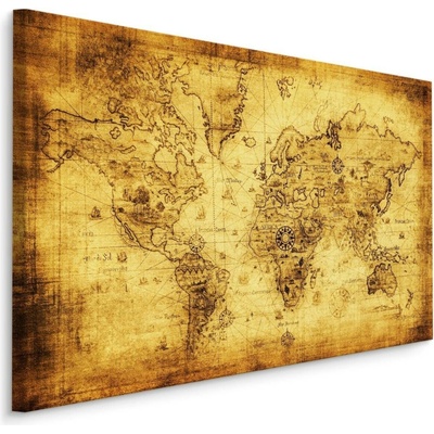 MyBestHome BOX Plátno Mapa Starověkého Světa Varianta: 100x70